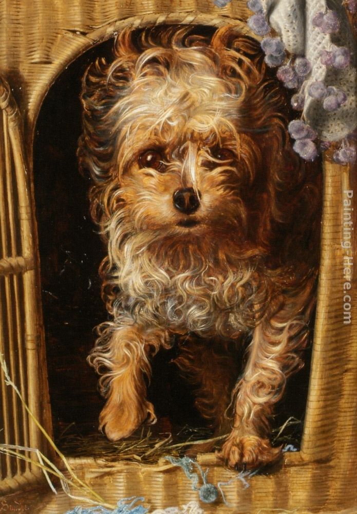 Anthony Frederick Sandys Darby in his Basket Kennel